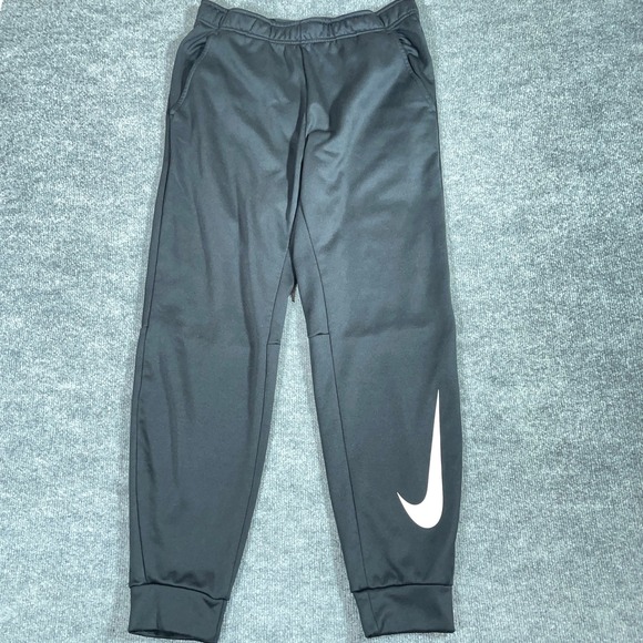 Nike Sweatpants Mens L Black Therma-Fit Joggers Training Elastic Stretch #AB450 - Picture 1 of 7